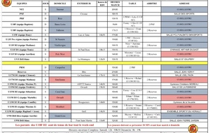 Planning 8-9 Décembre