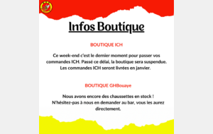 Infos boutique