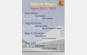 Dates de stages