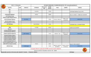 Planning 16-17 Décembre