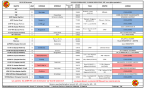 Planning 17-18 Février !