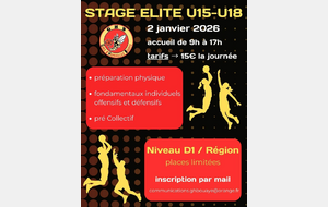 Stage Elite – 2 janvier 2026