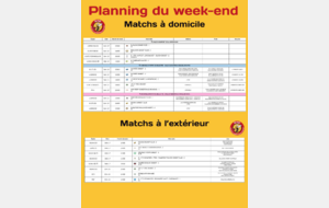 Planning du weekend