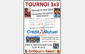 Tournoi 3x3 des GHB  U9, U11 et U13 - 9h00 à 15h00 - 