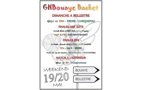 Matchs à l'affiche ce Weekend