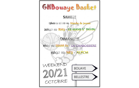 Matchs à l'affiche ce Weekend