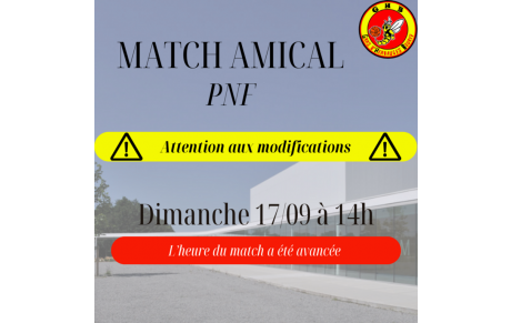 Match amical PNF