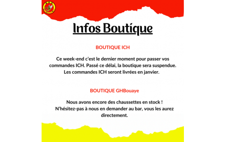 Infos boutique