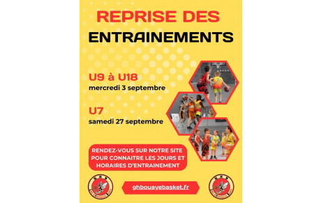 reprise des entrainements