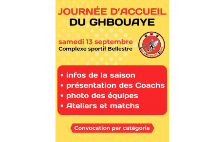 Journée d'accueil du GHBouaye