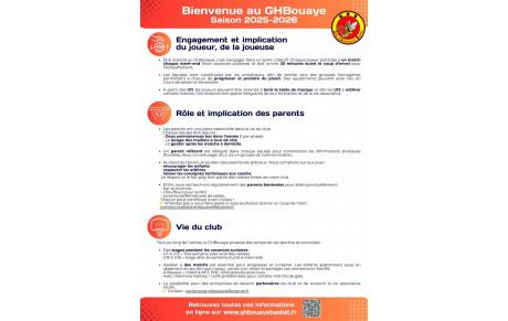 Le guide du joueur, de la joueuse et des parents 2025-2026