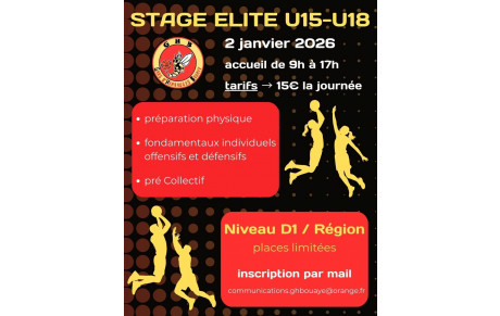 Stage Elite – 2 janvier 2026
