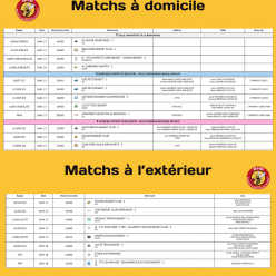 Planning du weekend
